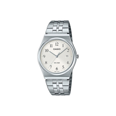 Casio MTP-B145D-7BVEF – Unisex Ρολόι Αναλογικό (Ατσάλινο Μπρασελέ, Λευκό Καντράν)